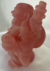 Glow In The Dark Rose Quartz Happy Buddha Crystal Figurine Carved Statue 4   