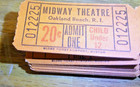 Original Vintage Lot 100 20c Tickets Midway Theatre Oakland Beach Rhode Island