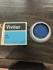 Lot Of 4 Vivitar Optical Lenses  Glass Filers For 52mm   55mm  Red  Yellow  Blue