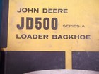 John Deere Jd-500-a Loader Backhoe Parts Manual Book Pc1032