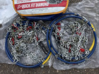 1545-s Les Schwab Quick Fit Diamond Pattern Snow Tire Chains Never Used