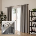 Umbra Twilight Double Curtain Rod Set     Wrap 66  To 144   Nickel 