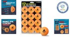 Durable 3 Star Training Ping Pong Balls - 12 Pack Of 40mm For Indoor   Outdoor