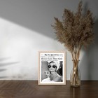 Oak Wood Framed Wall Art Audrey Hepburn Newspaper Canvas Art Vintage Headline   