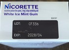 Nicorette 2mg White Ice Mint Nicotine Gum Stop Smoking Aid 100 Pieces 2028 04