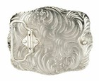 World Champion Cowboy Praying Cross W  Horse Metal Belt Buckle