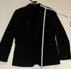 Express Men s Black Tuxedo Blazer 46l Extra Slim Fit Satin Peak Lapel Jacket