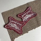 Vintage Miller High Life Embroidered Patches Red White Logo Set Of 2 Beer Brewer