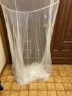 White Mosquito Net Curtain Dome Bed Canopy Netting For Single To Queen Size