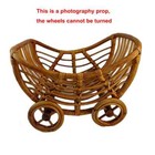 Baby Rattan Cart Basket Newborn Photography Props Baby Crib Chair Stroller