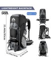 90l Waterproof Outdoor Mountaineering Backpack For Camping Hiking Cycling Travel