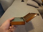 Small Old Vintage French Wooden Thumb Box For Traveling Artists -made In France