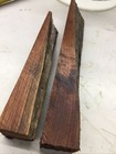 2 Pieces Black Walnut Burl Block Blank Knife Handle Turning Pen Wood Figured