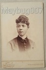 Antique Cabinet Photograph Identified Woman Cora Carrithers Family Genealogy