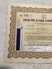 Otis Oil   Gas Corporation Stock Certificate July 5 1975 10 Shares Petroleum