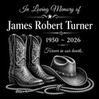 Custom Human Memorial Stone Granite Grave Marker Photo Engraved 12x12 Cowboy