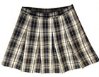 Dennis Uniform Girls 8 Plaid Pleated School Skirt Navy Khaki Catholic H1890