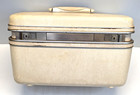 Vintage Samsonite Silhouette Train Travel Case Hard Luggage Carry On No Key