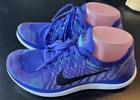 Nike Free 4 0 Flyknit Running Shoes Purple Women   s Size 8 5 Sneakers 717076-501