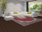 Red Floral Turkish Area Rug 10x13 Ft Handmade Medallion Oriental Wool Carpet