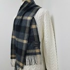 Club Room Men s 100  Cashmere Scarf  60  X 12   New With Tags  120  Brown Plaid 