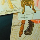 Lot Of 3 Vintage Litho Art Prints Little Workers  Jandro For Dac N y  8x10 Mint