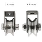 U v Pulley Wheel Steel Rope Wheel Bearing Pulleys For Rope Cable Pulley Wheel