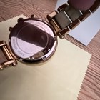 Michael Kors Parker Women   s Analog Quartz Watch White Dial Chrono Gold Bracelet