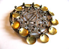 Vintage Large Finn Jensen Solje Brooch Pin Norway Sterling Silver 2-1 8 