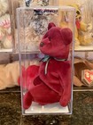 Authenticated  rare  New Face Cranberry Teddy      1st Gen Tag Ty Beanie Baby   