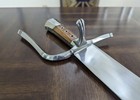 Tod Cutler German Grosses Messer Sword d2 Steel With Leather Sheath 
