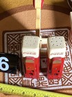  6 Coca-cola Retro Style Vending Machine Salt   Pepper Shakers With Stand