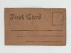 Vintage Leather Postcard Patch Novelty Hand Painted Western 3d Blue Iris 1900s