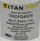 Titanpro Trcfd4575 Hvac Round Dual Motor Run Capacitor 45 7 5 Mfd uf440 370