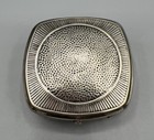 Antique 1920   s Djer -kiss Kerkoff Kissing Fairies Silverplate Compact Mirror 