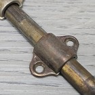 Vintage 4  Brass Surface Bolt Door Latch Window Sash Lock Small Cabinet Hardware