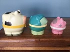 Vtg Little Tikes Nesting Farm Animals Replacement Toddle Tots Toy 3 Figures