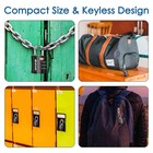 4 Pack Tsa Approved Travel Luggage Locks  Combination Lock Keyless  3-digit Padl