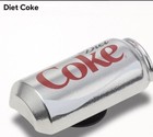 Crocs Jibbitz Coca-cola Can Diet Coke Collector Silver Metal Authentic Genuine