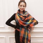 Mens Womens Winter Warm Scotland Made 100  Cashmere Scarf Scarves Plaid Wool