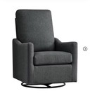 Delta Children W81111b-932 Gray Glider Swivel Rocker Chair 