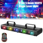 Led 5 Lens Dmx Laser Stage Light Projector Rgbyc Beam Disco Show Party Lighting