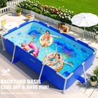 Luxpool Above Ground Pool  2025 Upgraded Metal Frame Swimming Pool  8ft X 50 