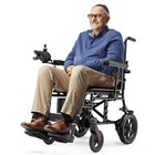 33 5lb Ultra-lightweight Electric Wheelchair 300lbs Capacity Comfortable Travel