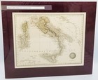 South Italy Original 1825 Arrowsmith Engraved Antique Map Matted