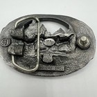 C   J Buckle Co Belt Buckle Deer In River Wild Life Outdoors Hunting 1519