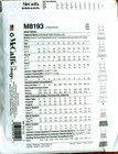 Mccalls Pattern 8193  Dresses   Misses Sizes  6 8 10 12 14   Uncut New