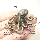 Vintage Brass Octopus Ornament Creative Handcrafted Desk Home Handicraft Gift