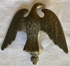 Vtg Cast Metal American Eagle Bird Finial W Bolt   Nut 4 5  Wingspan