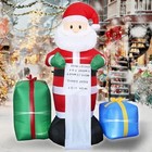 6ft Christmas Inflatable Santa Claus W  Led Lights Outdoor Decorations New